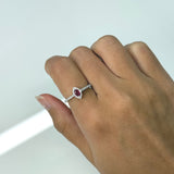 Oval Ruby Multistone White Gold Ring