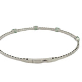 Emerald and Diamond Tennis Flexible Bracelet
