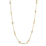 LOVE IN VERONA BAR AND BEZEL STATION NECKLACE