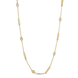 LOVE IN VERONA BAR AND BEZEL STATION NECKLACE
