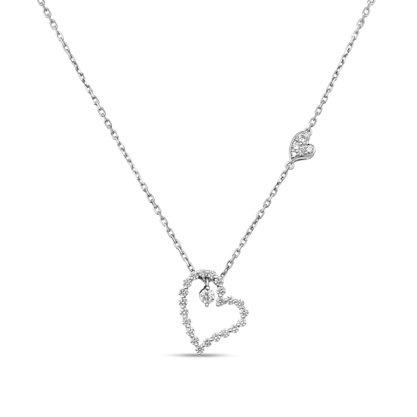 DIAMOND PRINCESS HEART NECKLACE