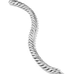Sculpted Cable Bracelet in Sterling Silver, 8.5mm