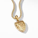St. Michael Amulet in 18K Yellow Gold, 26mm