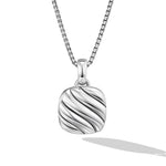 Sculpted Cable Square Locket in Sterling Silver, 22.5mm