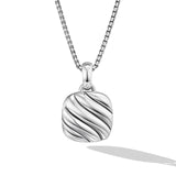 Sculpted Cable Square Locket in Sterling Silver, 22.5mm