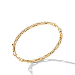 Stax Chain Link Bracelet in 18K Yellow Gold with Diamonds, 4mm