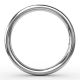 18K White Gold Wedding Band