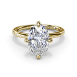 Four Prong Solitaire Diamond Engagement Ring