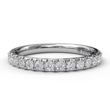 18K White Gold Diamond Wedding Band