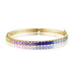 Princess Cut Watercolor Bangle