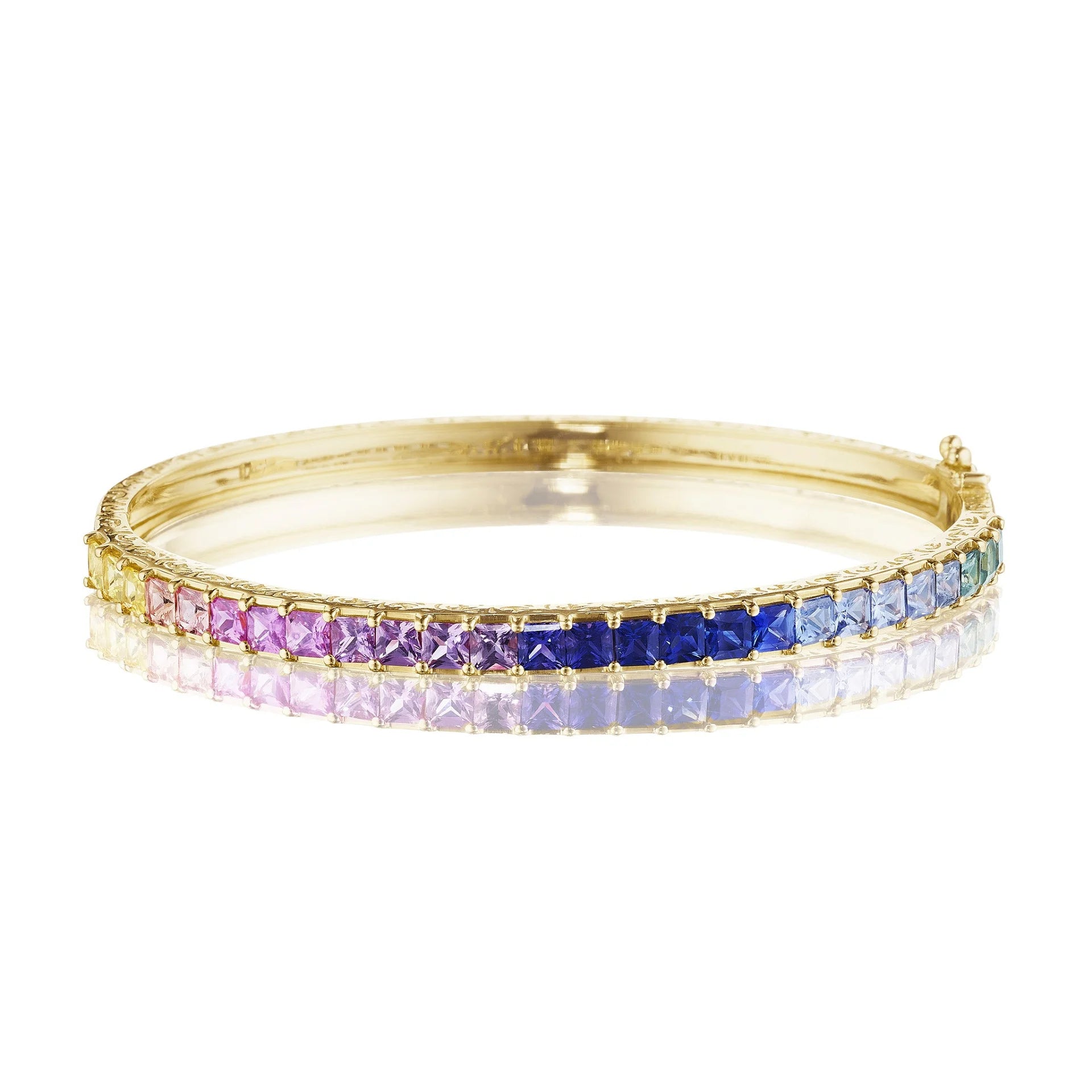 Princess Cut Watercolor Bangle