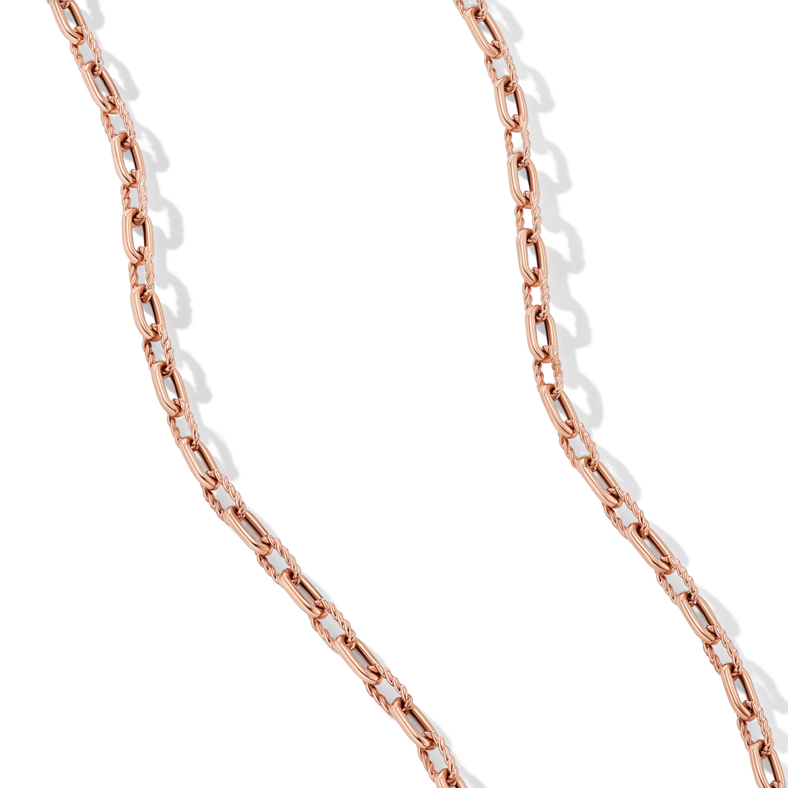 DY Madison® Chain Necklace in 18K Rose Gold, 3mm