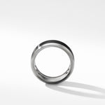 Beveled Band Ring in Grey Titanium with Black Titanium, 8.5mm
