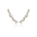 18k Yellow Gold Diamond Stardust Ear Climbers