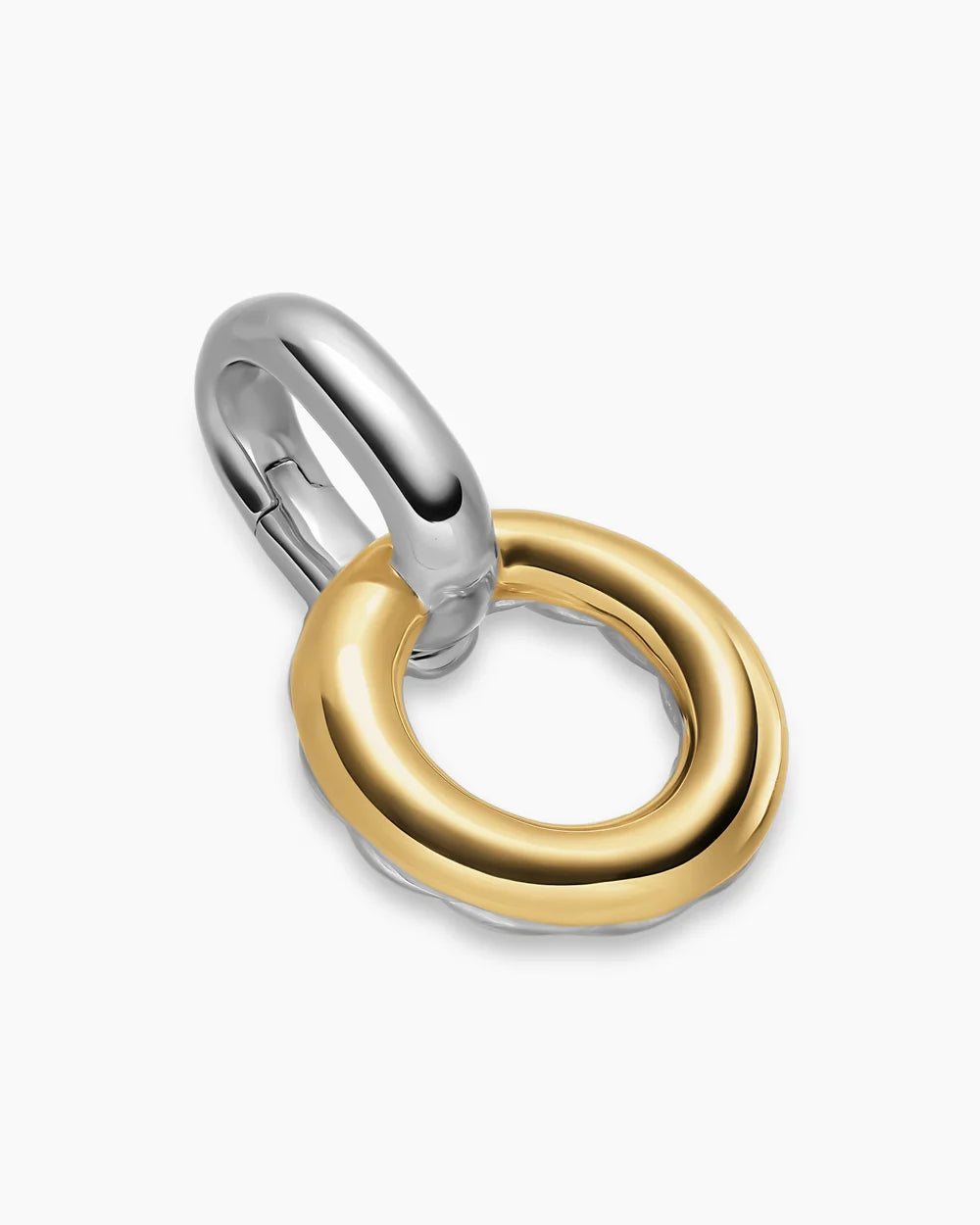 AMULET HOLDER Sterling Silver with 14K Yellow Gold, 20.3mm
