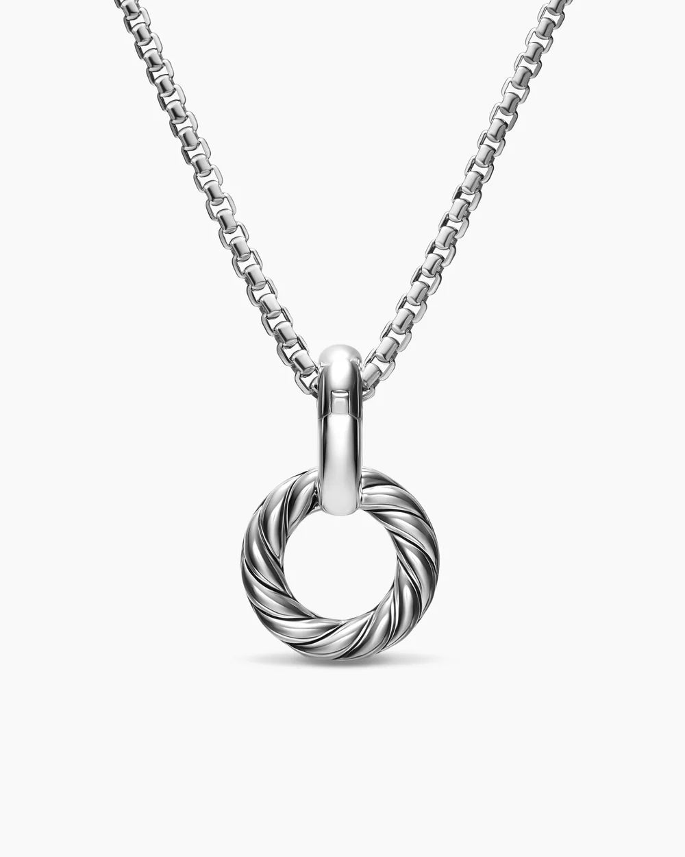 AMULET HOLDER Sterling Silver with 14K Yellow Gold, 20.3mm