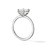 Cushion Cut Solitaire Engagement Ring by Henri Daussi