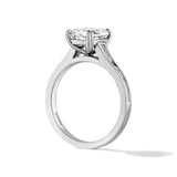 Classic Cushion Cut Engagement Ring with Side Stones