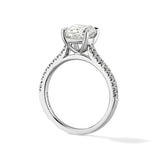 Classic Cathedral Pave Engagement Ring