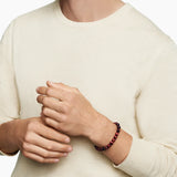 SPIRITUAL BEADS BRACELET Sterling Silver with Red Tiger’s Eye, 8mm