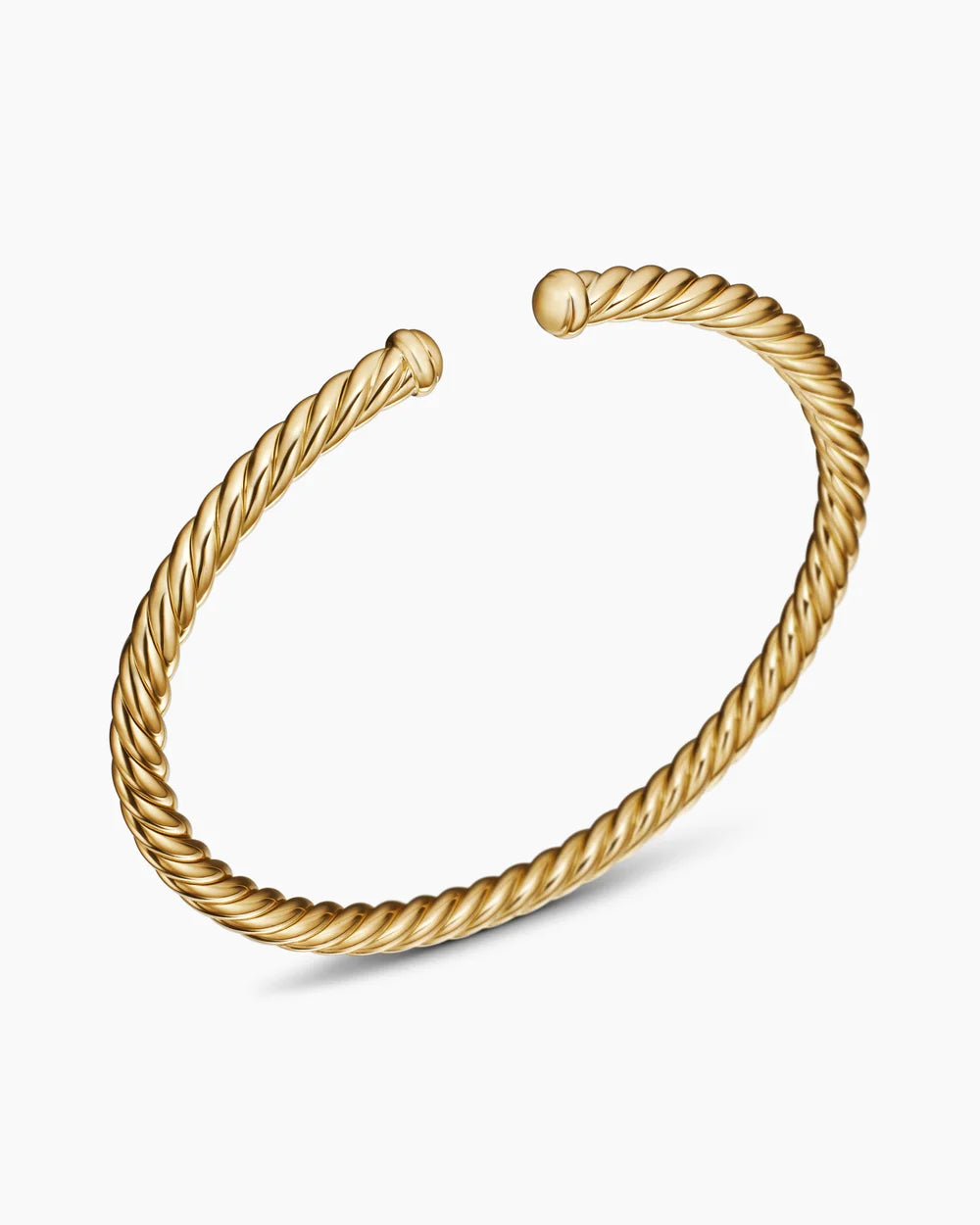 Cable Flex Bracelet in 18K Yellow Gold, 4mm