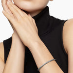 Cable Flex Bracelet in 18K White Gold, 4mm
