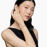 CABLESPIRA® FLEX BRACELET 18K Yellow Gold with Emeralds, 4mm