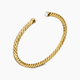 CABLESPIRA® FLEX BRACELET 18K Yellow Gold with Pearls, 4mm