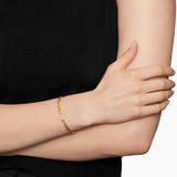 CABLESPIRA® FLEX BRACELET 18K Yellow Gold with Pearls, 4mm