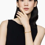 X CABLESPIRA® STATION BRACELET 18K Yellow Gold with Pavé Diamonds, 4mm