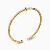 CLASSIC CABLESPIRA® STATION BRACELET 18K Yellow Gold with Diamonds, 3mm