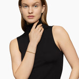 CLASSIC CABLESPIRA® STATION BRACELET 18K Yellow Gold with Diamonds, 3mm