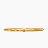 CLASSIC CABLESPIRA® STATION BRACELET 18K Yellow Gold with Diamonds, 3mm