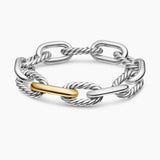 DY MADISON® CHAIN BRACELET Sterling Silver with 18K Yellow Gold, 13.5mm