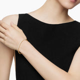 SCULPTED CABLE FLEX BRACELET 18K Yellow Gold with Diamonds, 5mm