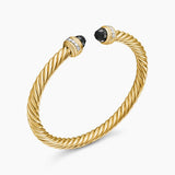CLASSIC CABLESPIRA® BRACELET 18K Yellow Gold with Black Onyx and Diamonds, 5mm