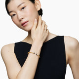 CLASSIC CABLESPIRA® BRACELET 18K Yellow Gold with Black Onyx and Diamonds, 5mm