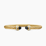 CLASSIC CABLESPIRA® BRACELET 18K Yellow Gold with Black Onyx and Diamonds, 5mm