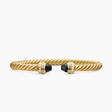 CLASSIC CABLESPIRA® BRACELET 18K Yellow Gold with Black Onyx and Diamonds, 5mm