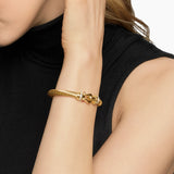 Buckle Cablespira® Bracelet in 18K Yellow Gold with Rubies and Diamonds, 7mm