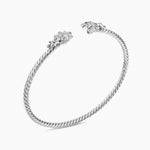 PETITE STARBURST CABLE FLEX® BRACELET Sterling Silver with Diamonds, 2.6mm