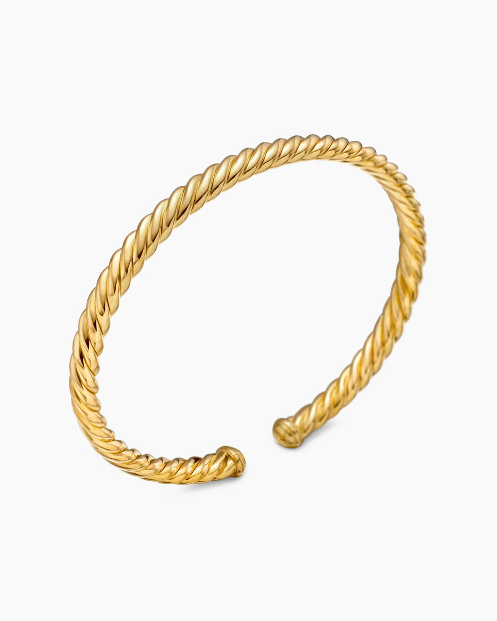Modern Oval Cablespira® Bracelet in 18K Yellow Gold, 4.5mm