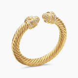 Renaissance® Cablespira Bracelet in 18K Yellow Gold with Diamonds, 9mm