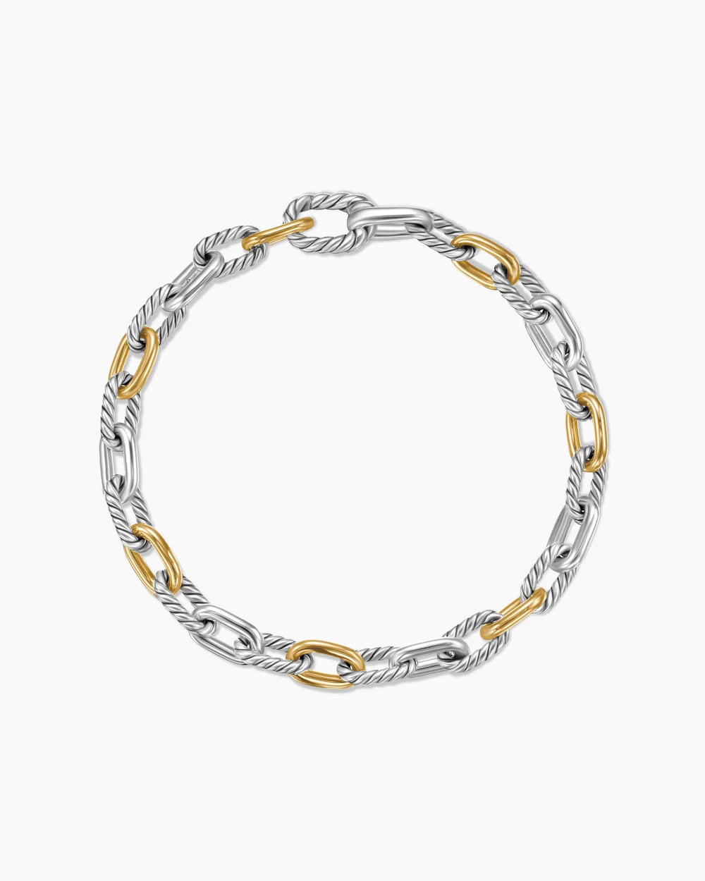 DY MADISON® CHAIN BRACELET Sterling Silver with 18K Yellow Gold, 5.5mm