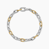 DY MADISON® CHAIN BRACELET Sterling Silver with 18K Yellow Gold, 5.5mm