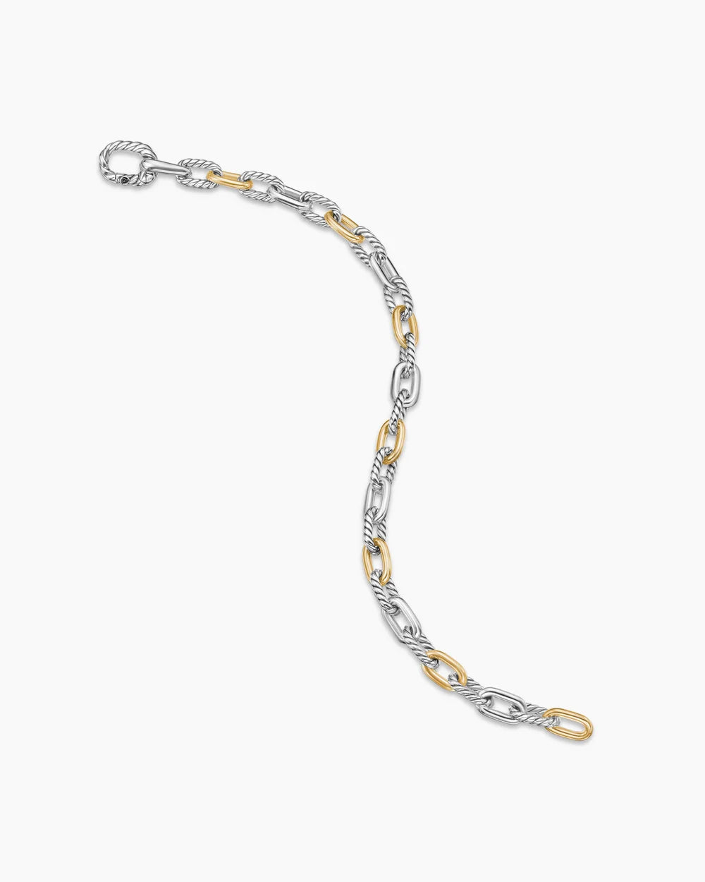DY MADISON® CHAIN BRACELET Sterling Silver with 18K Yellow Gold, 5.5mm