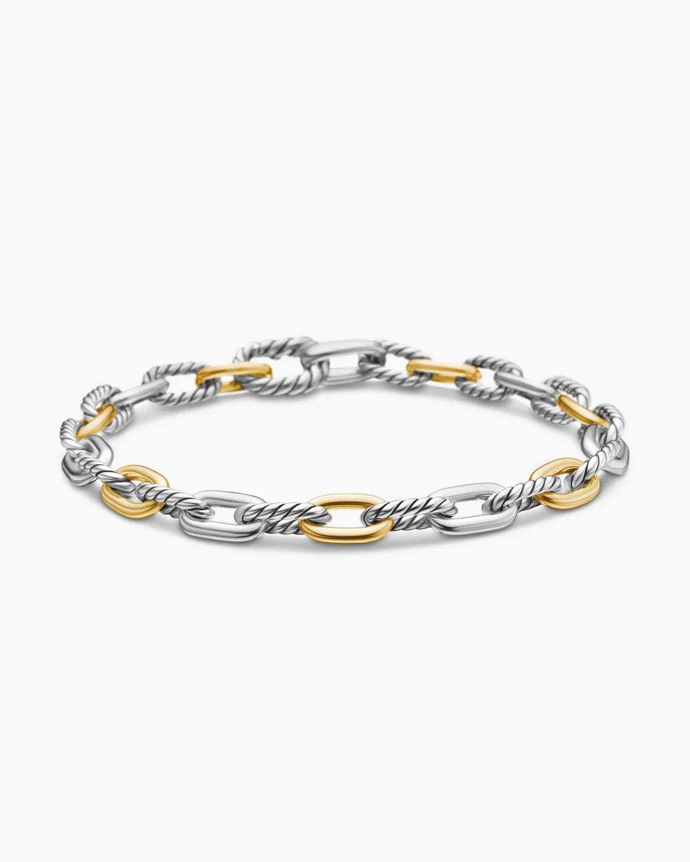 DY MADISON® CHAIN BRACELET Sterling Silver with 18K Yellow Gold, 5.5mm