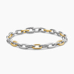 DY MADISON® CHAIN BRACELET Sterling Silver with 18K Yellow Gold, 5.5mm