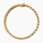 Sculpted Cable Bracelet in 18K Yellow Gold, 8.5mm