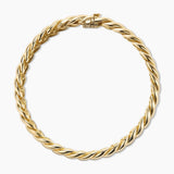 Sculpted Cable Bracelet in 18K Yellow Gold, 8.5mm